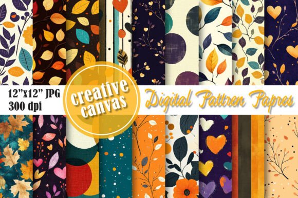 Download Autumn Digital Paper Bundle - Autumn digital paper Collection