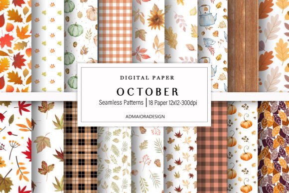 Download Autumn Digital Paper - Autumn digital paper Collection