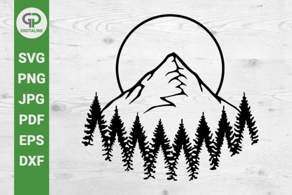 Download Forest and Mountain SVG, Wilderness SVG - Wilderness Collection