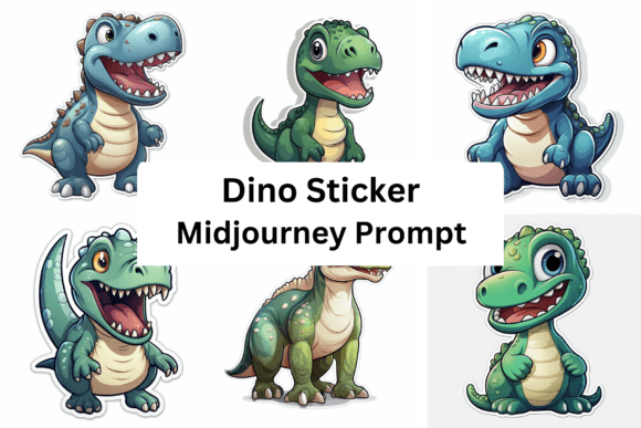 Download Midjourney Prompt for Dino Sticker - Midjourney prompt Collection